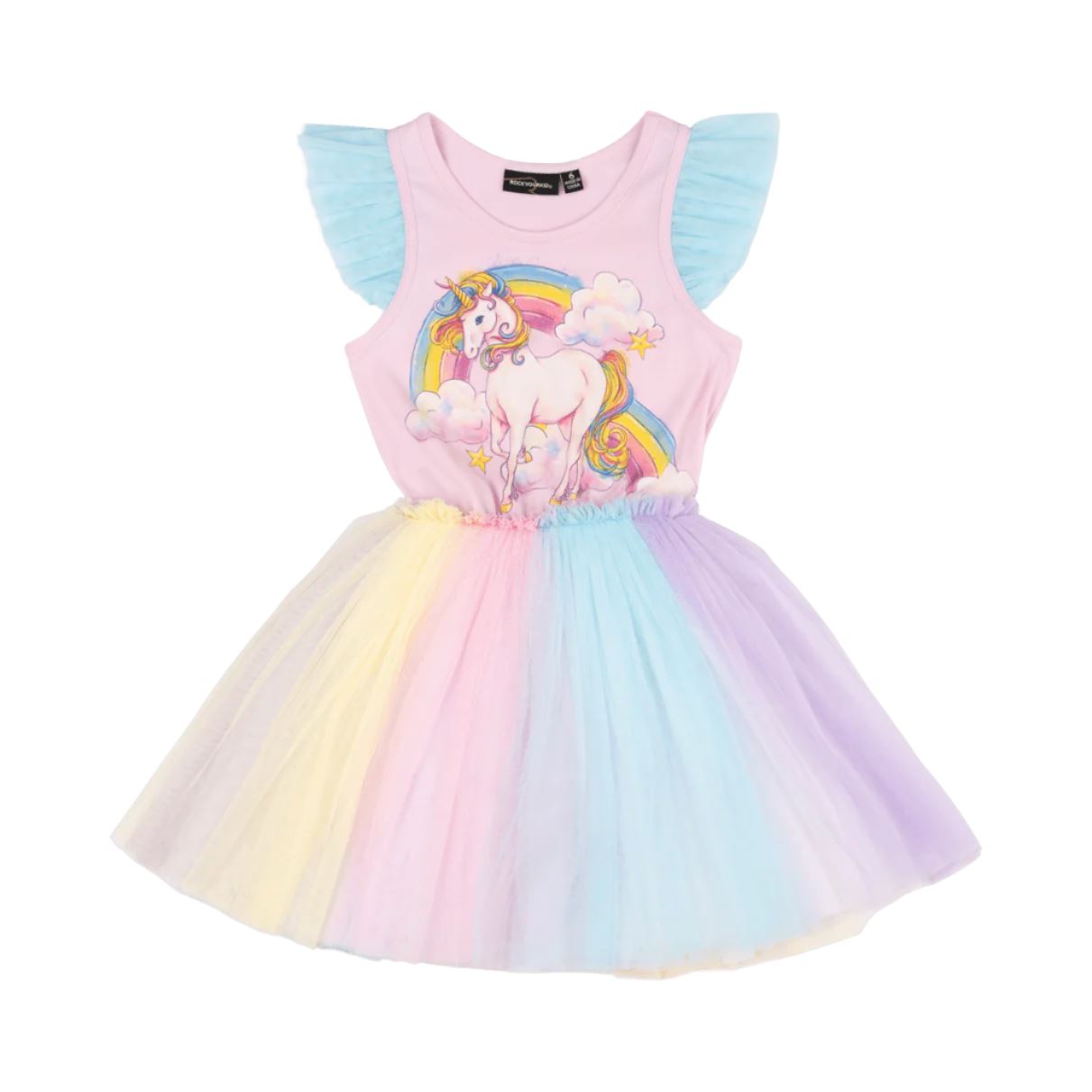 Rock Your Baby - Unicorn Rainbow Singlet Circus Dress Tutu Dress Rock Your Baby 