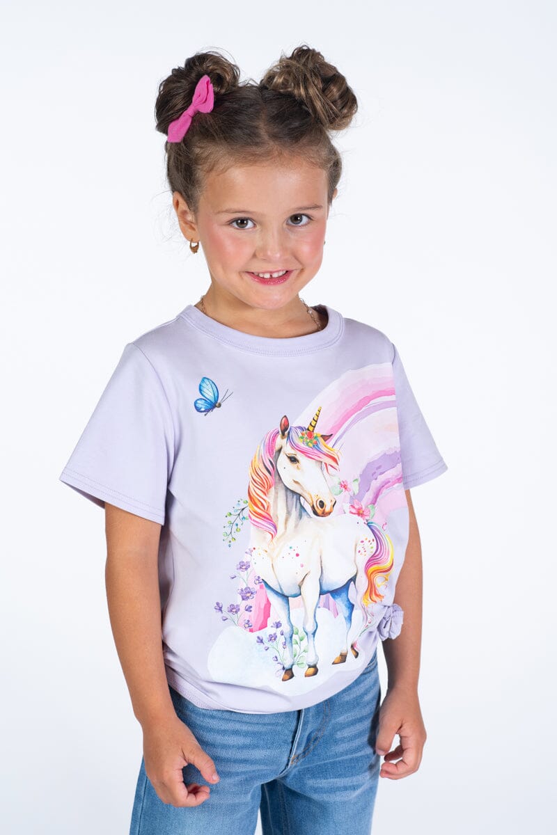 Rock Your Baby Unicorn T-Shirt - Lilac Short Sleeve T-Shirt Rock Your Baby 