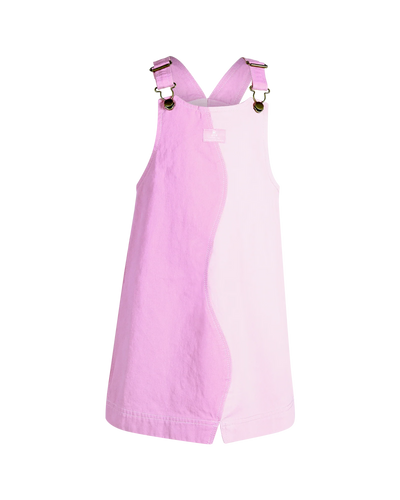 Rock Your Baby - Wavy Pinafore Dress | Pink Daisy Sleeveless Dress Rock Your Baby 