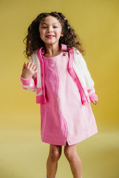 Rock Your Baby - Wavy Pini | Pink Daisy Sleeveless Dress Rock Your Baby 