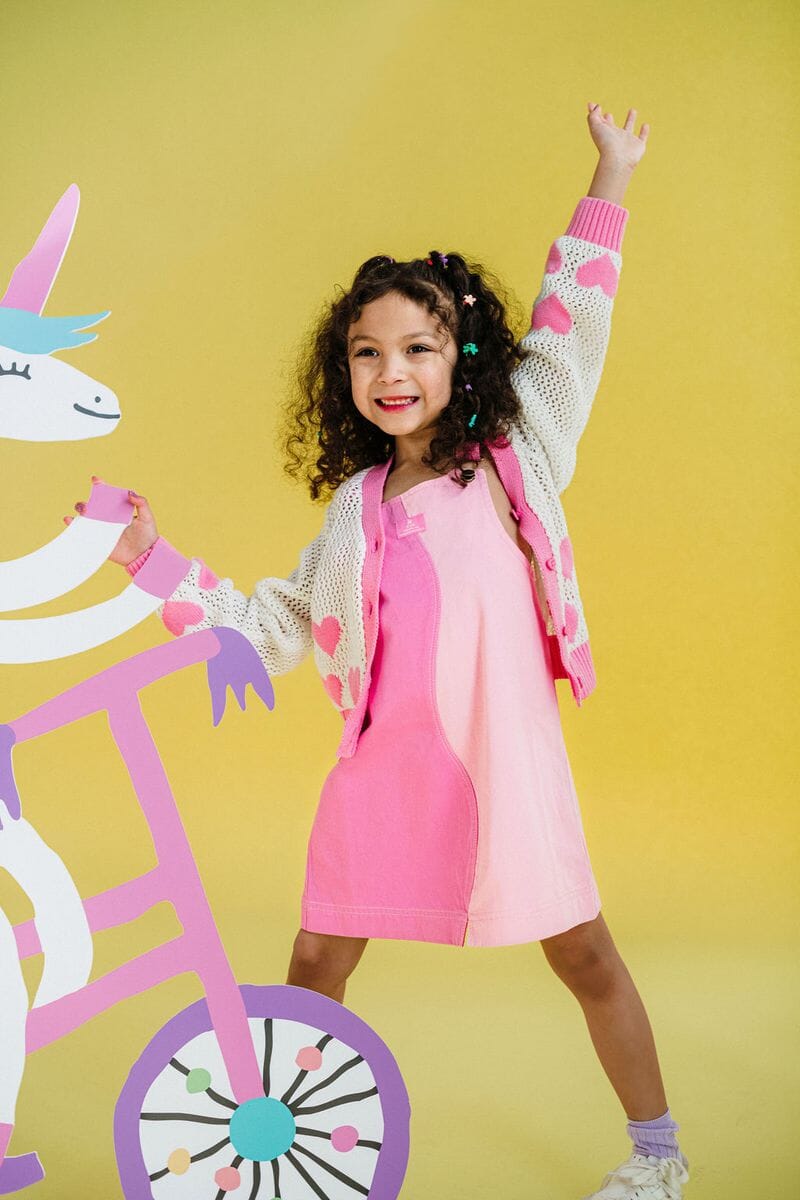 Rock Your Baby - Wavy Pini | Pink Daisy Sleeveless Dress Rock Your Baby 