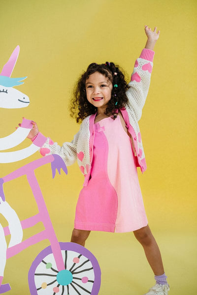 Rock Your Baby - Wavy Pini | Pink Daisy Sleeveless Dress Rock Your Baby 