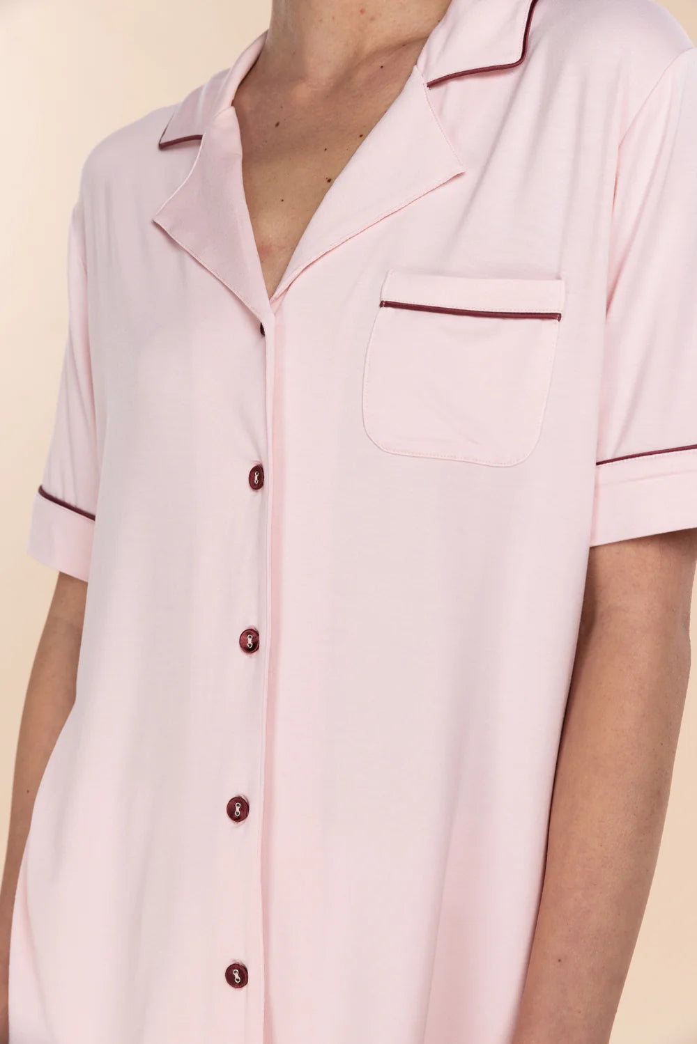 Gingerlilly - Sadie Bamboo Short Women's PJ Set | Pink