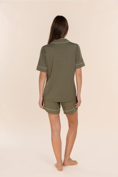 Gingerlilly - Sadie Bamboo Short Women's PJ Set | Olive