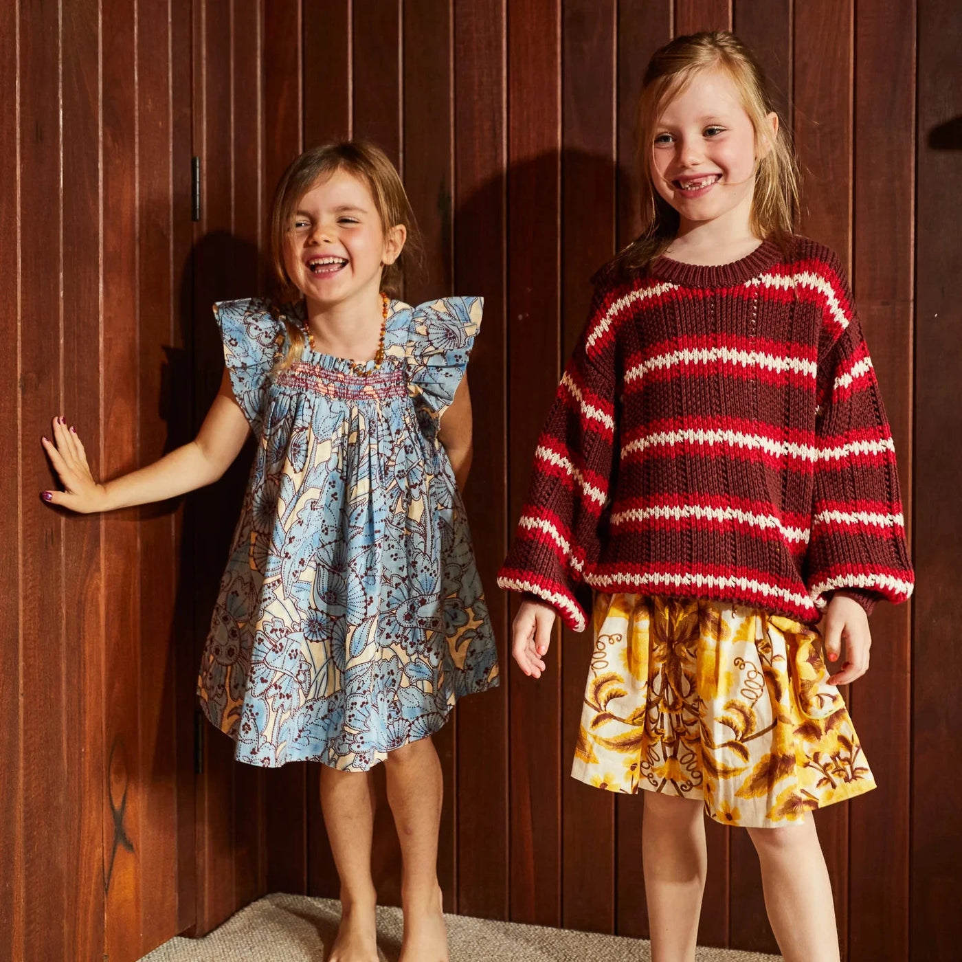 Sage x Clare - Lucia Kids Smock Dress Short Sleeve Dress Sage x Clare 