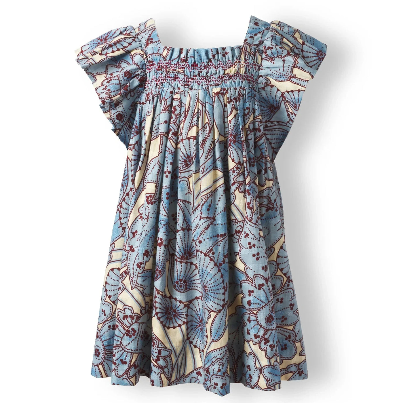 Sage x Clare - Lucia Kids Smock Dress Short Sleeve Dress Sage x Clare 