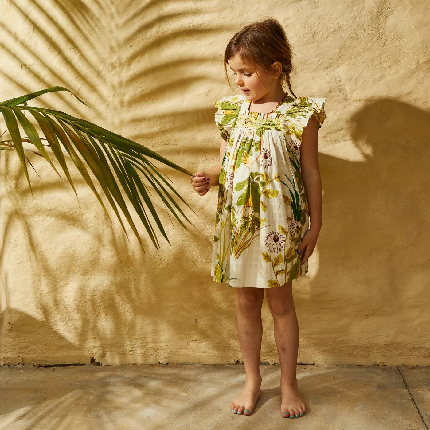 Sage x Clare - Malorie Kids Smock Dress Short Sleeve Dress Sage x Clare 