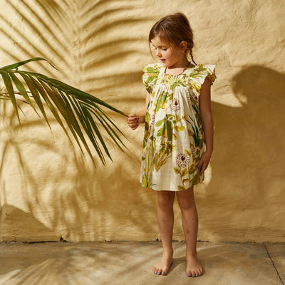 Sage x Clare - Malorie Kids Smock Dress Short Sleeve Dress Sage x Clare 