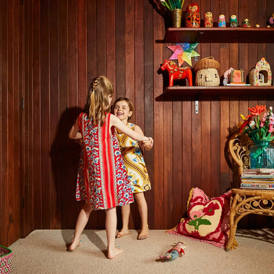 Sage x Clare - Thea Kids Shift Dress Sleeveless Dress Sage x Clare 