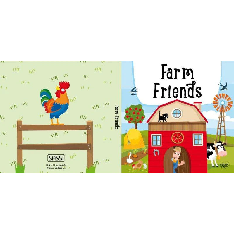 Sassi Book & Giant Puzzles - Farm Friends 30 Pcs Puzzles Sassi 