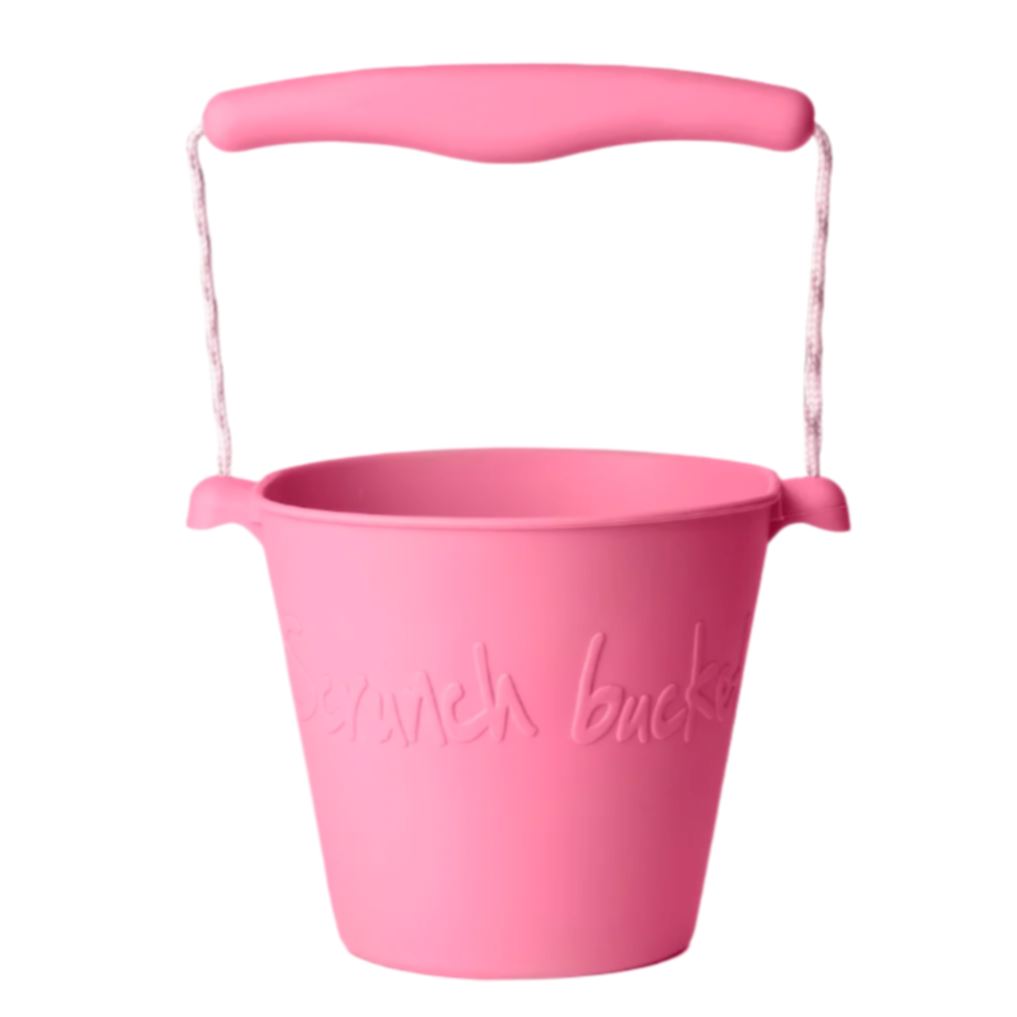 Scrunch Bucket - Flamingo Pink Beach Toys Scrunch 