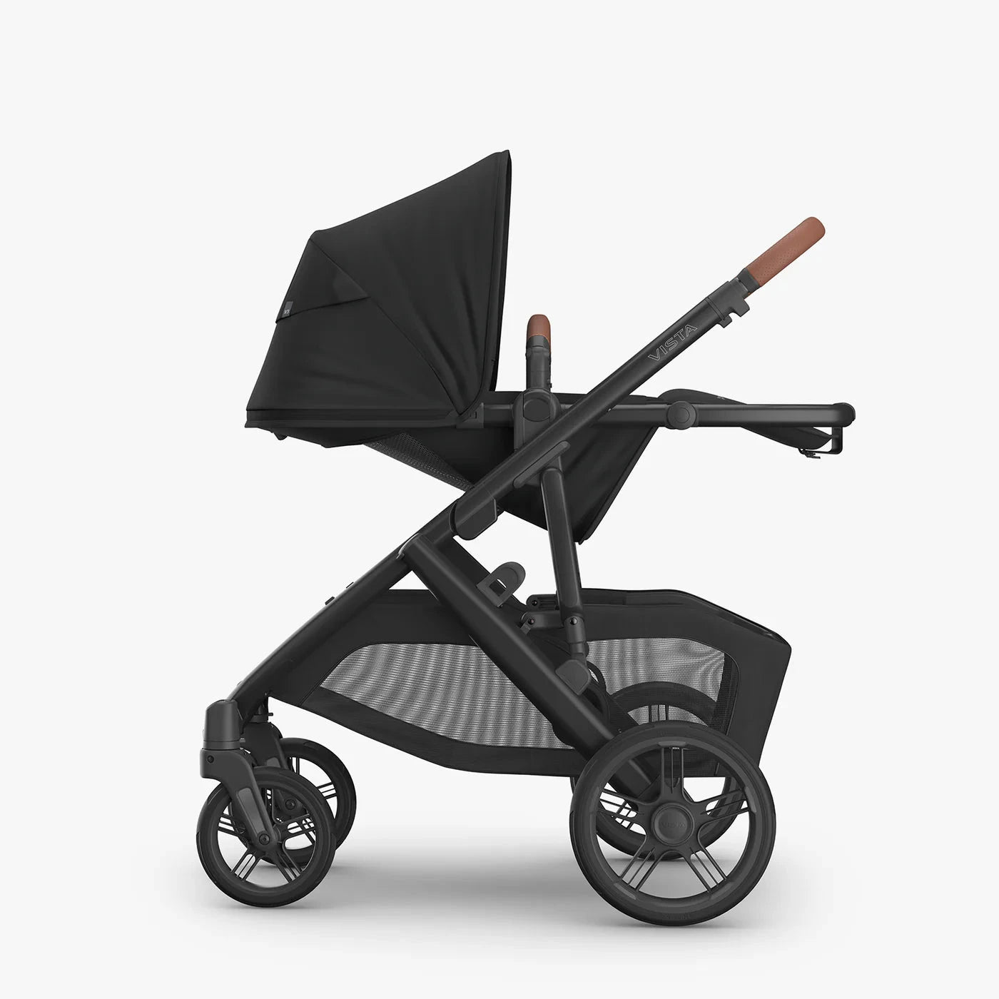 SHOP UPPAbaby Vista V3 Pram with No Bassinet - Nori (Charcoal/Saddle) Pram Accessories UPPAbaby 