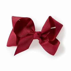 Snuggle Hunny - Clip Bow - Burgundy