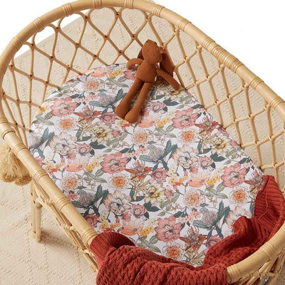 Snuggle Hunny Fitted Bassinet Sheet - Australiana Bassinet Sheet Snuggle Hunny 
