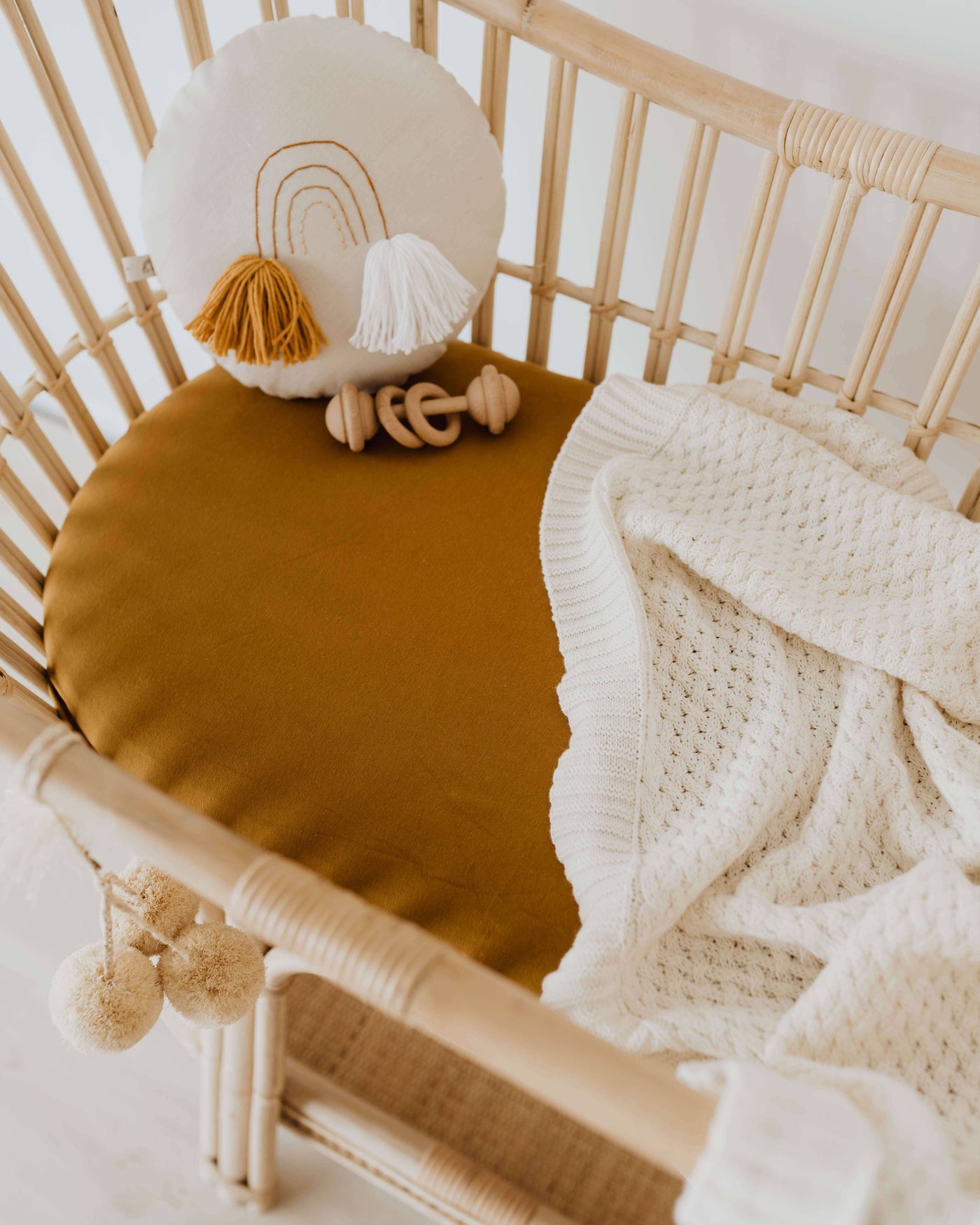 Snuggle Hunny Fitted Bassinet Sheet - Bronze Bassinet Sheet Snuggle Hunny 