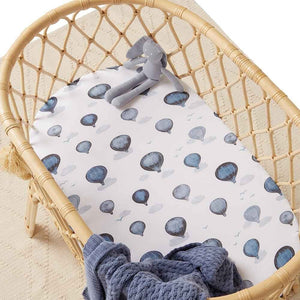 Snuggle Hunny - Organic Fitted Bassinet Sheet - Cloud Chaser