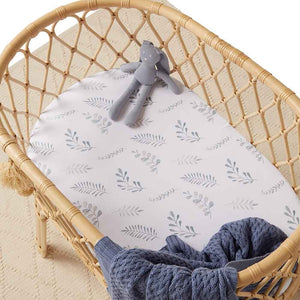 Snuggle Hunny - Organic Fitted Bassinet Sheet - Wild Fern