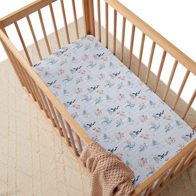Snuggle Hunny Fitted Cot Sheet - Whale Cot Sheet Snuggle Hunny 