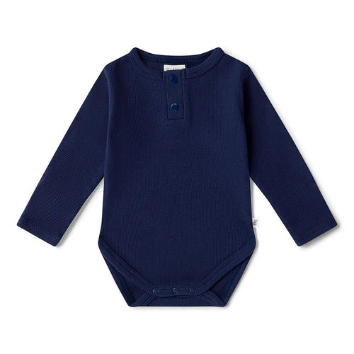 Snuggle Hunny - Long Sleeve Organic Bodysuit | Moonlight