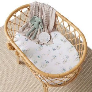 Snuggle Hunny - Organic Bassinet Sheet - Arctic