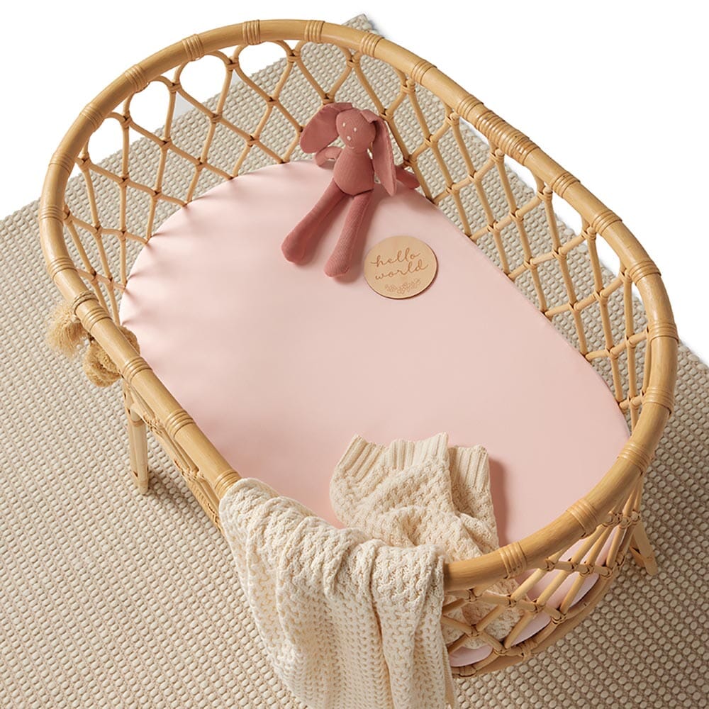 Snuggle Hunny Organic Bassinet Sheet - Baby Pink Bassinet Sheet Snuggle Hunny 