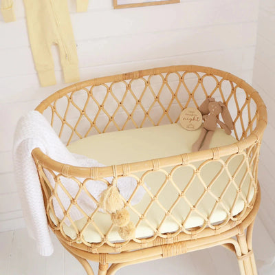 Snuggle Hunny - Organic Bassinet Sheet | Lemon Sorbet Bassinet Sheet Snuggle Hunny 