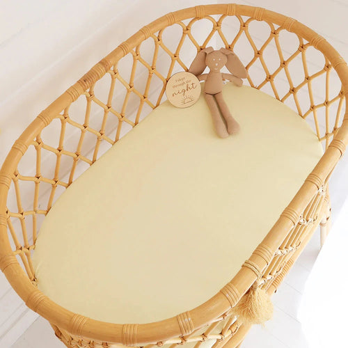 Snuggle Hunny - Organic Bassinet Sheet | Lemon Sorbet