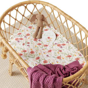 Snuggle Hunny - Organic Bassinet Sheet - Meadow