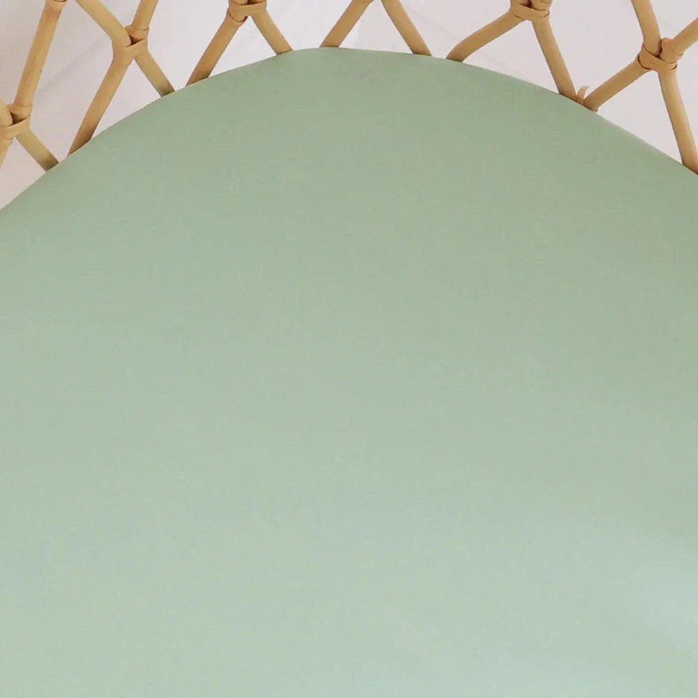 Snuggle Hunny - Organic Bassinet Sheet | Mint Bassinet Sheet Snuggle Hunny 
