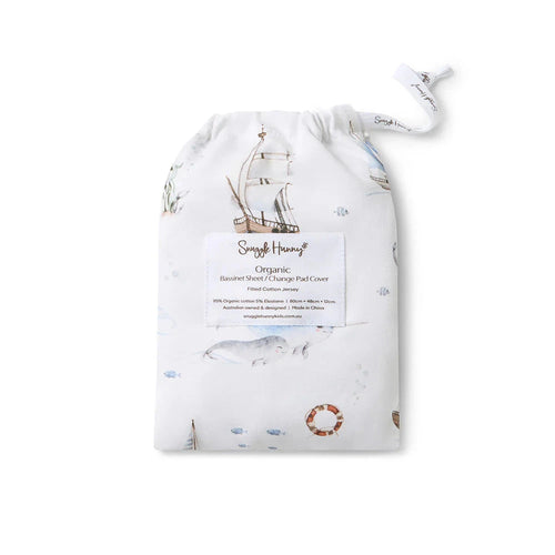 Snuggle Hunny - Organic Bassinet Sheet | Set Sail