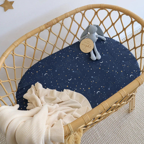 Snuggle Hunny - Organic Bassinet Sheet | Starry Night