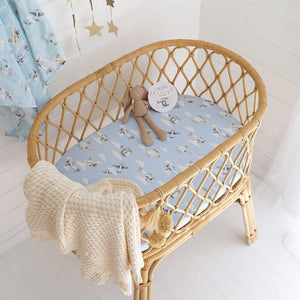 Snuggle Hunny - Organic Bassinet Sheet | Taking Flight
