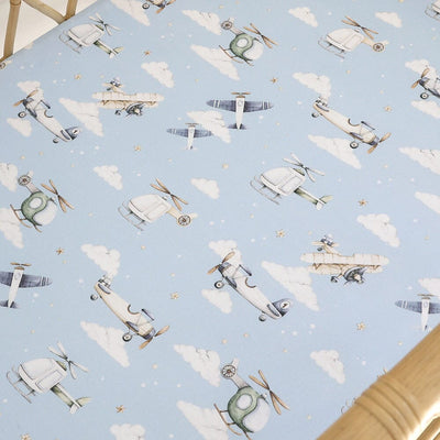 Snuggle Hunny - Organic Bassinet Sheet | Taking Flight Bassinet Sheet Snuggle Hunny 