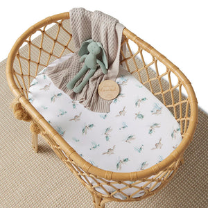 Snuggle Hunny - Organic Bassinet Sheet - Turtle