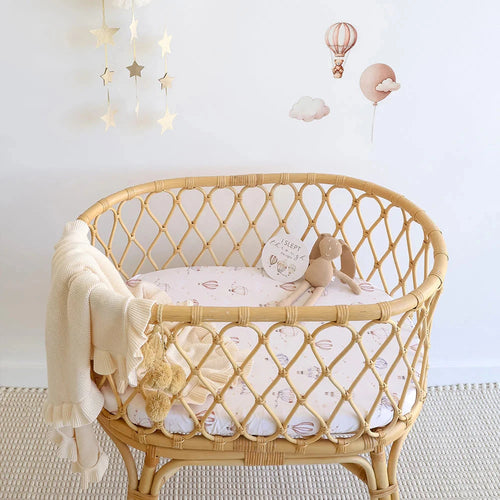 Snuggle Hunny - Organic Bassinet Sheet | Up & Away
