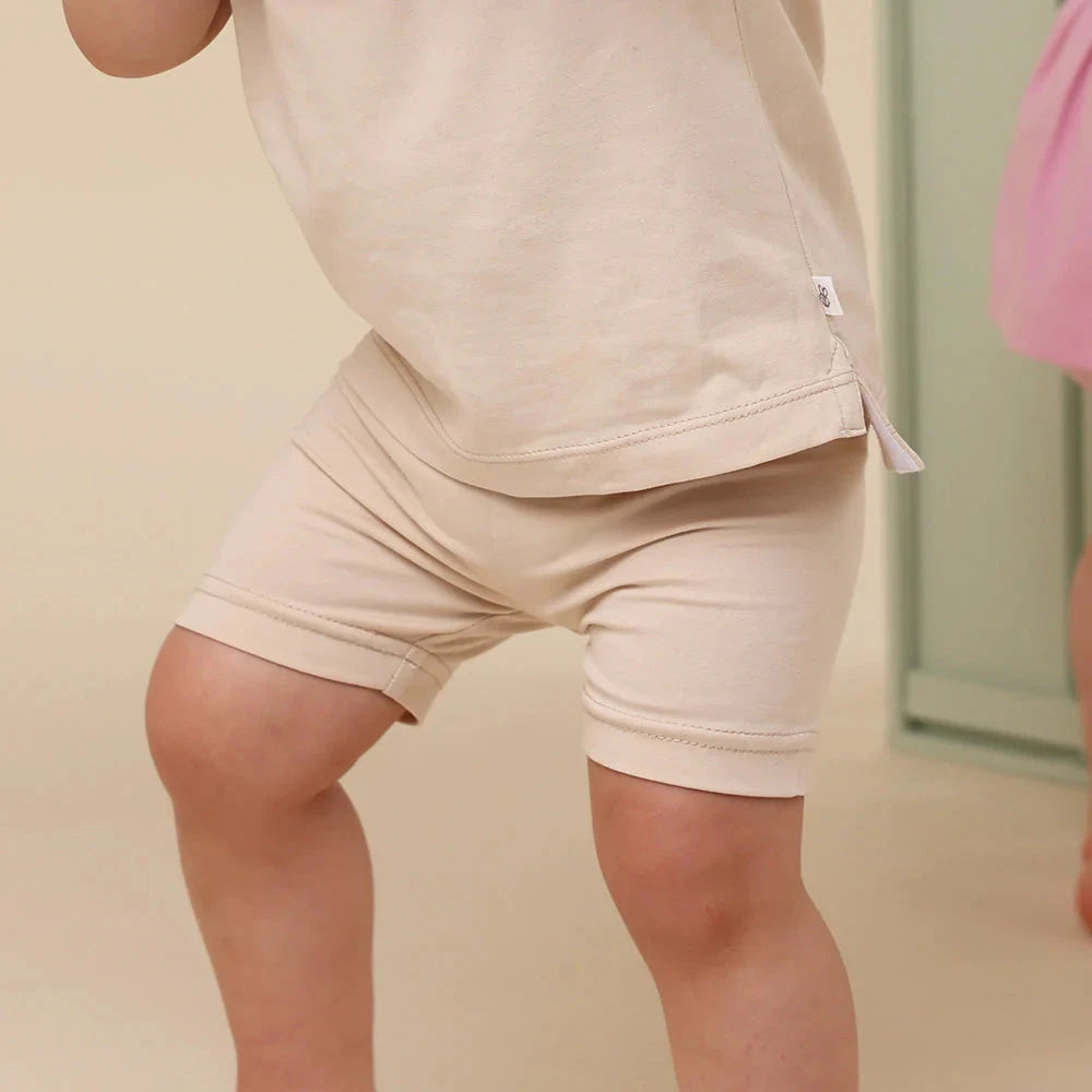 Snuggle Hunny - Organic Bike Shorts | Babyccino Bike Shorts Snuggle Hunny 