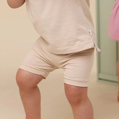 Snuggle Hunny - Organic Bike Shorts | Babyccino Bike Shorts Snuggle Hunny 