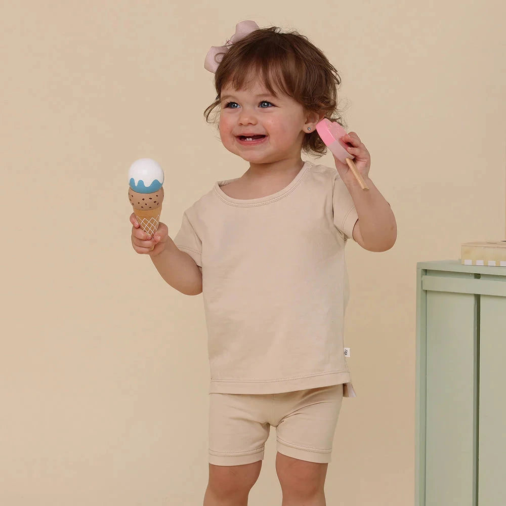 Snuggle Hunny - Organic Bike Shorts | Babyccino Bike Shorts Snuggle Hunny 