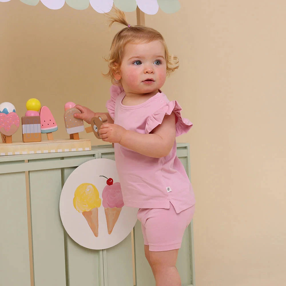 Snuggle Hunny - Organic Bike Shorts | Bubblegum Bike Shorts Snuggle Hunny 