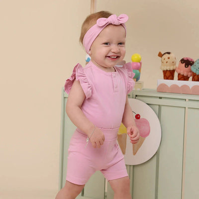 Snuggle Hunny - Organic Bike Shorts | Bubblegum Bike Shorts Snuggle Hunny 