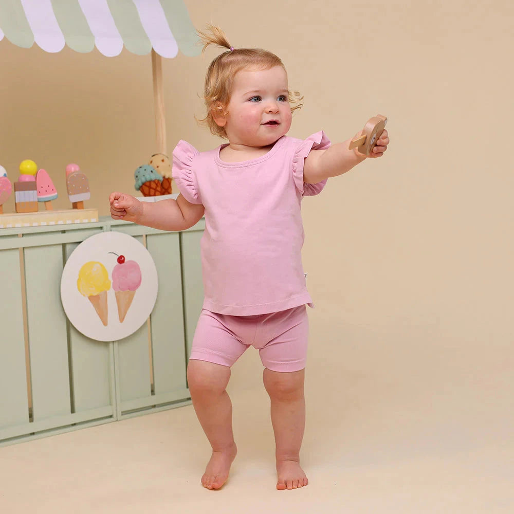 Snuggle Hunny - Organic Bike Shorts | Bubblegum Bike Shorts Snuggle Hunny 