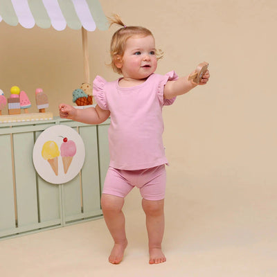 Snuggle Hunny - Organic Bike Shorts | Bubblegum Bike Shorts Snuggle Hunny 