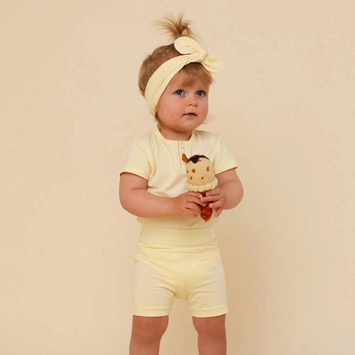 Snuggle Hunny - Organic Bike Shorts | Lemon Sorbet