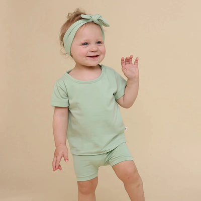 Snuggle Hunny - Organic Bike Shorts | Mint Bike Shorts Snuggle Hunny 