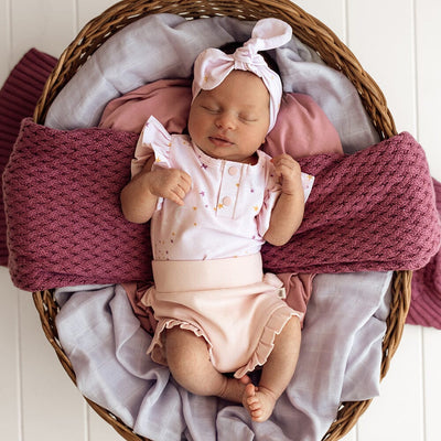 Snuggle Hunny - Organic Bloomers | Baby Pink Bloomers Snuggle Hunny 