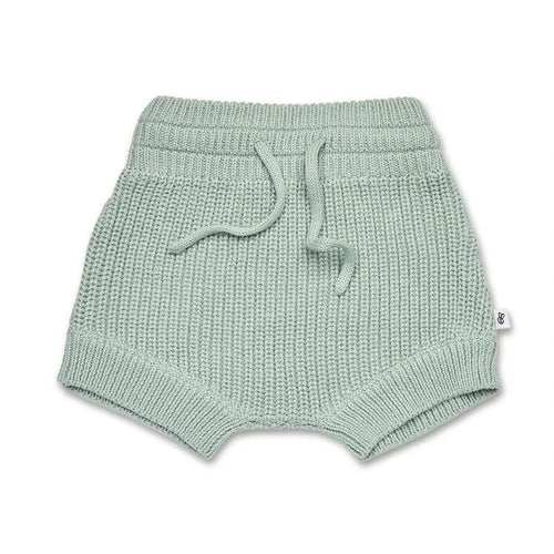 Snuggle Hunny - Organic Cotton Knit Shorts | Sage