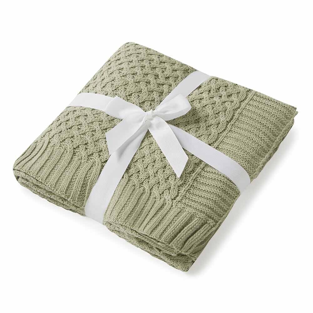 Snuggle Hunny - Organic Diamond Knit Baby Blanket - Dewkist Blanket Snuggle Hunny 