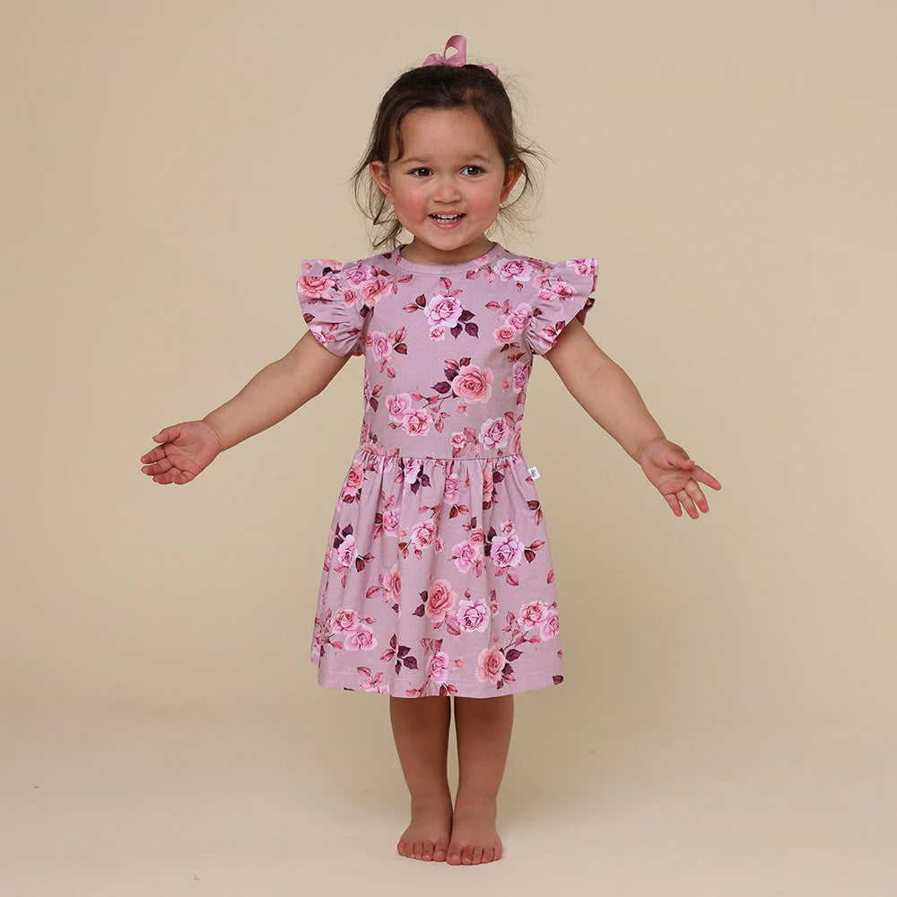 Snuggle Hunny - Organic Dress | Blossom Short Sleeve Dress Snuggle Hunny 