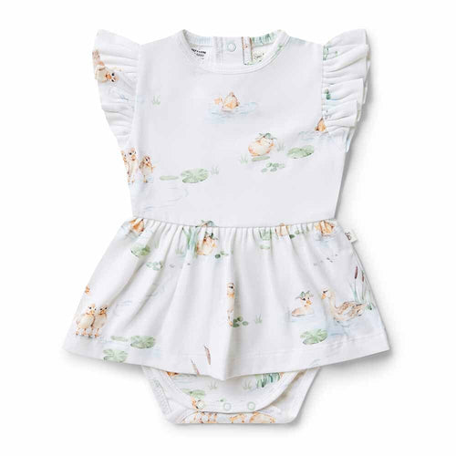 Snuggle Hunny Organic Dress - Duck Pond