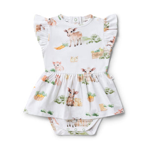 Snuggle Hunny - Organic Dress - Farm